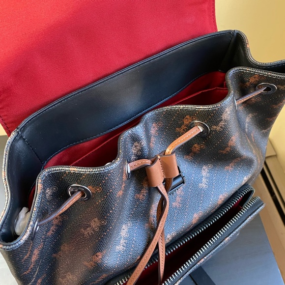 Coach Turner Backpack With Horse And Carriage Dot Print - Picture 12 of 12